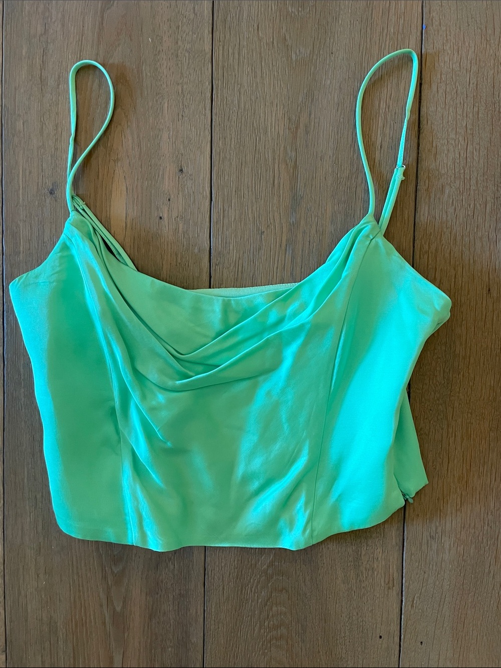 Zara Light Green Crop Top- size S